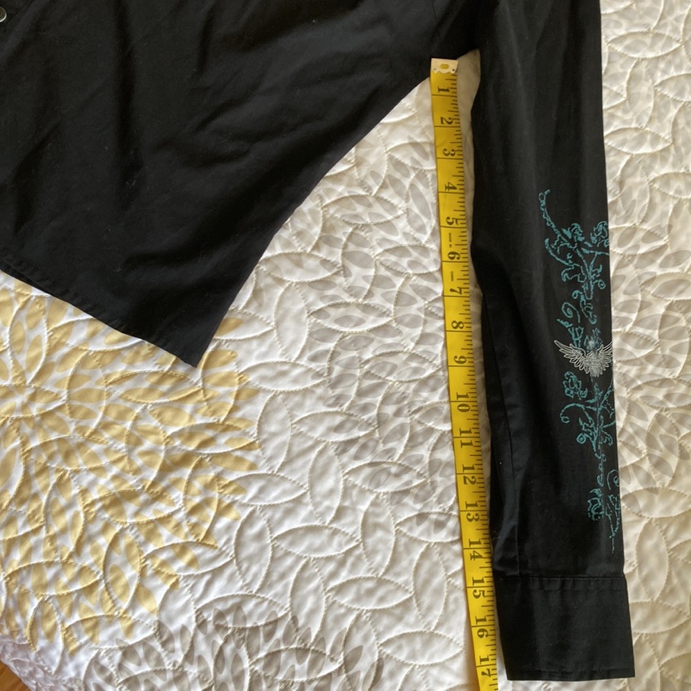 Vintage 🤩 Harley Davidson Original black long sleeve 🔥dress shirt worn once - Picture 15 of 16
